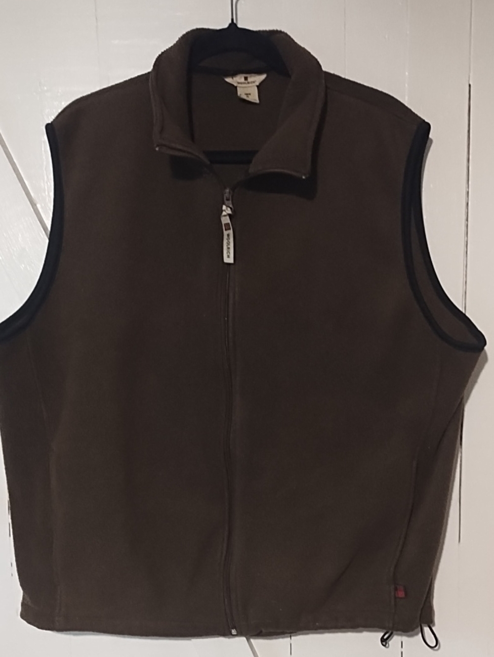 Woolrich Brown Fleece Vest with Full Zip VGC XL